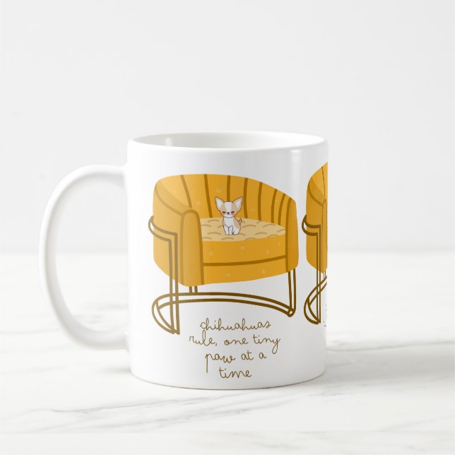 Amateurs de Chihuahua café mug idée cadeau (Gauche)