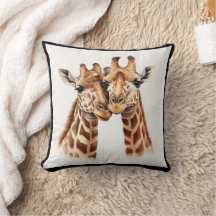 Amateurs de Giraffe mignonne Oreiller d'Animal Afr