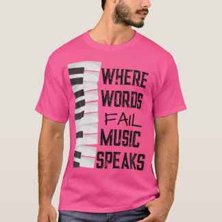 Amateurs de musique Tshirt Thème Cadeau Tee