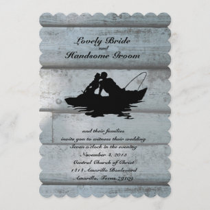 Amateurs de pêche Faire-part de mariage à bascule