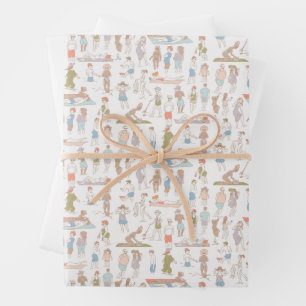 Amateurs de plage ✨ Papier à envelopper