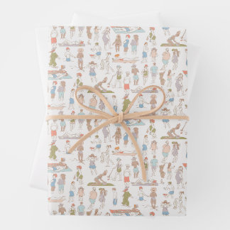 Amateurs de plage ✨ Papier à envelopper