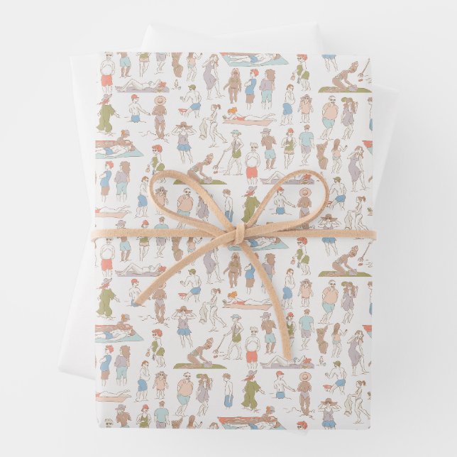 Amateurs de plage ✨ Papier à envelopper (En situation)