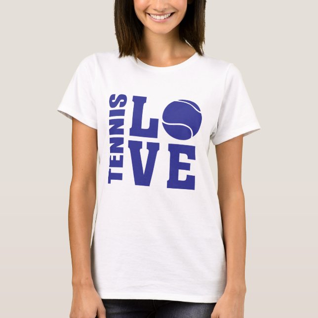 Amateurs de tennis, Tennis LOVE, T-shirt de tennis (Devant)