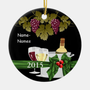 AMATEURS DE VIN personnalisés ORNEMENT de 2015