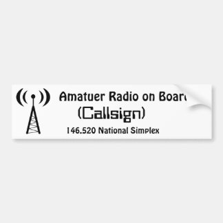 Amatuer Radio-an Bord - Autoaufkleber
