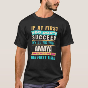 AMAYA Personalisierter Name AMAYA Vorname T-Shirt