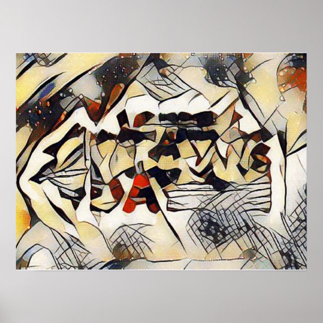 Amazigh Abstract Art Photo Print Poster (Vorne)