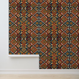 Amazigh-Erbe-Tribalmuster-Texturvinyl Tapete