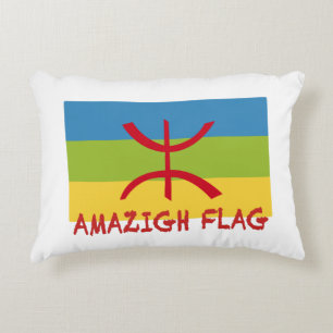 Amazigh Fahne - berberber flagge Drapeau Amazigh Dekokissen