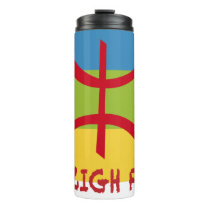 Amazigh Fahne - berberber flagge Drapeau Amazigh Thermosbecher