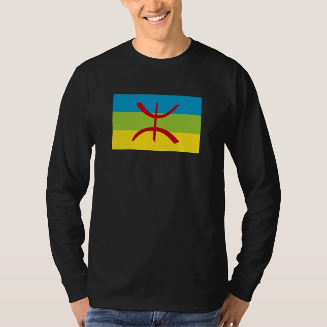 Amazigh Flag Geschenk Berber Flag Kabyles T-Shirt (Vorderseite)