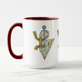 Amazigh geometrisches Stammes-Amazigh-T-Shirt Tasse