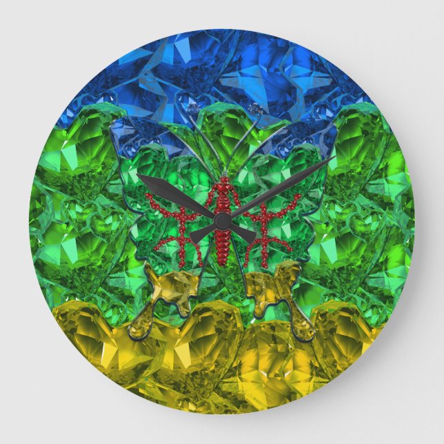 Amazigh Große Wanduhr (Vorderseite)
