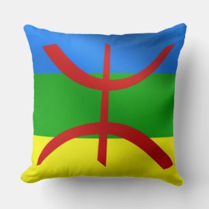 Amazigh International Flag T - Shirt Kissen