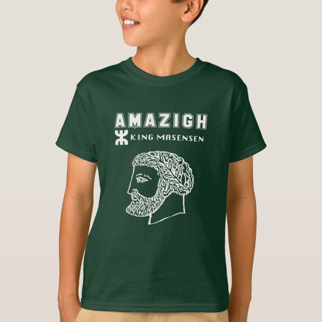 amazigh König Massinissa Kabyle Algerie Marokko T-Shirt (Vorderseite)