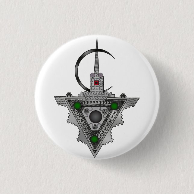 Amazigh Tazerzit Button (Vorderseite)