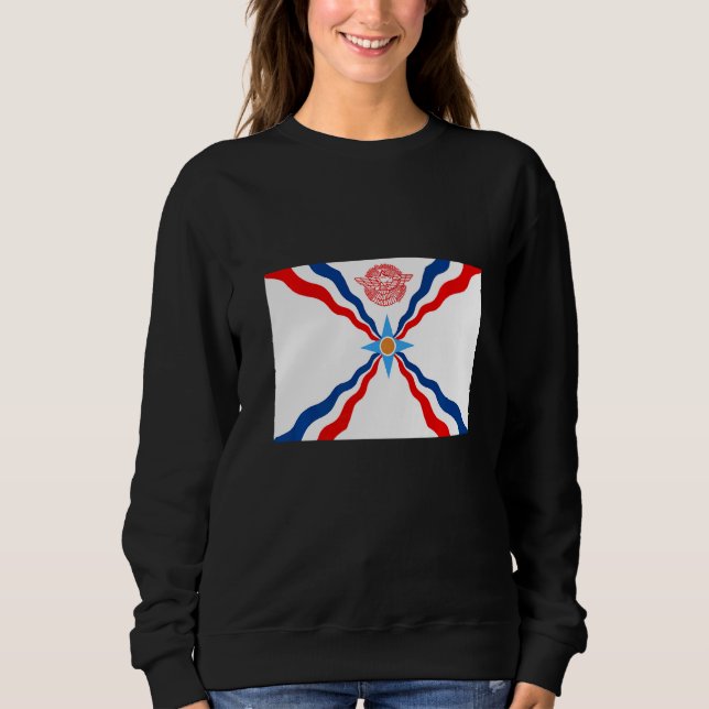 Amazing Assyrian International Flag Sweatshirt (Vorderseite)