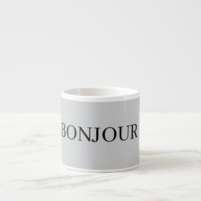 AMAZING BONJOUR Mug Espressotasse (Vorderseite)
