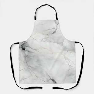 Amazing Color Print White Marble Schürze