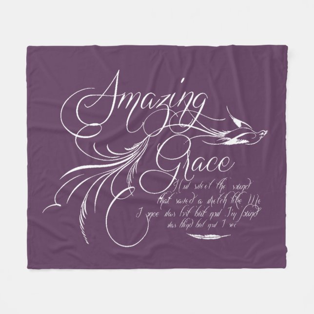 Amazing Grace   Fleecedecke (Vorderseite (Horizontal))