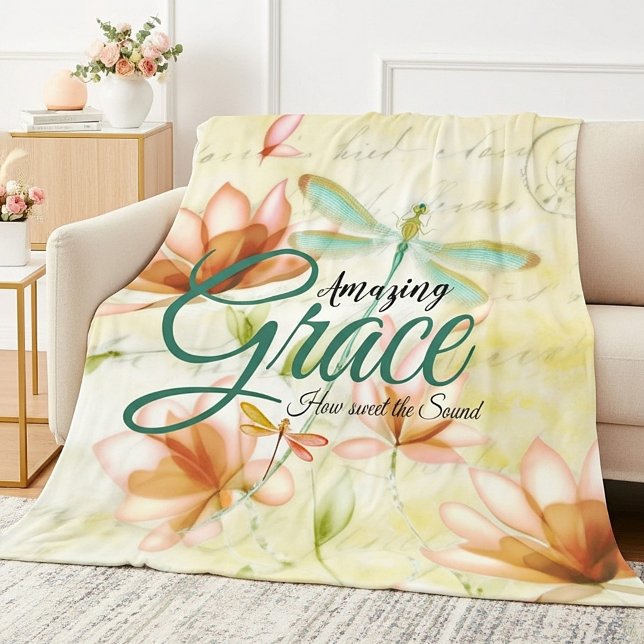 Amazing Grace Flowers and Draquelly Fleecedecke (Von Creator hochgeladen)
