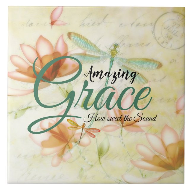 Amazing Grace Flowers and Draquelly Fliese (Vorderseite)