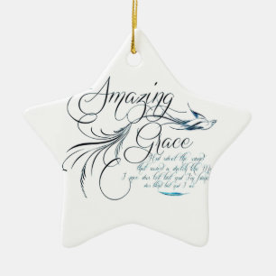 Amazing Grace Keramikornament