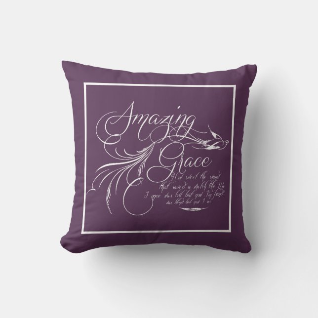 Amazing Grace Throw Pillow Kissen (Vorderseite)