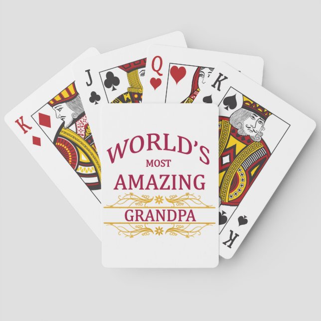 Amazing Grandpa Spielkarten (Rückseite)