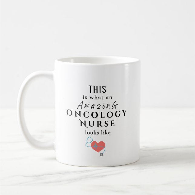 Amazing Oncology Nurse Personalized Kaffeetasse (Links)
