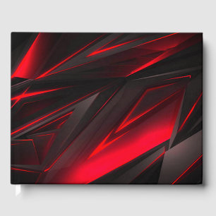 Amazing Red to the Point Abstract Personal Gästebuch