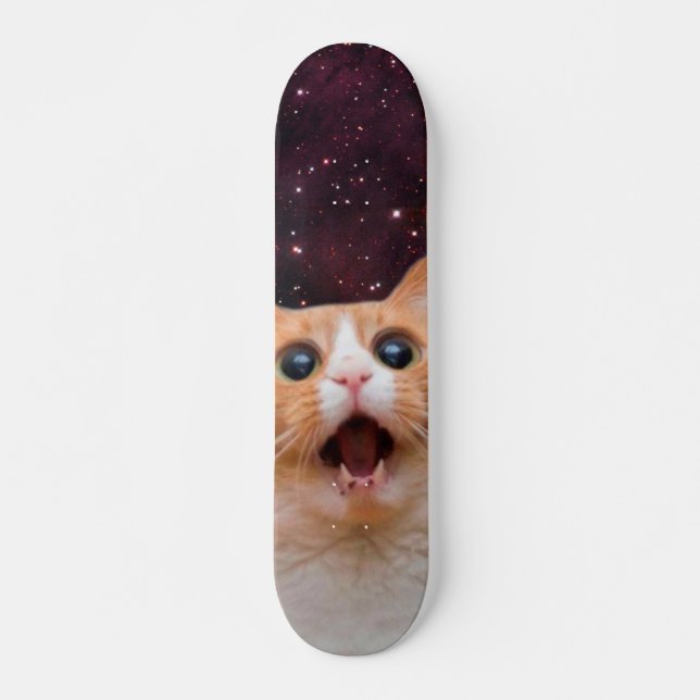 Amazing Space Cat Skateboard (Vorne)