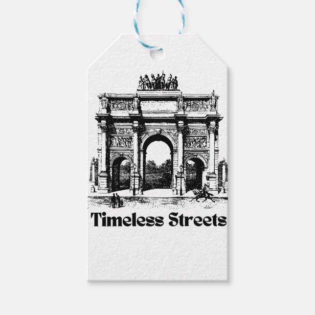 Amazing Timeless streets  Geschenkanhänger (Vorderseite)