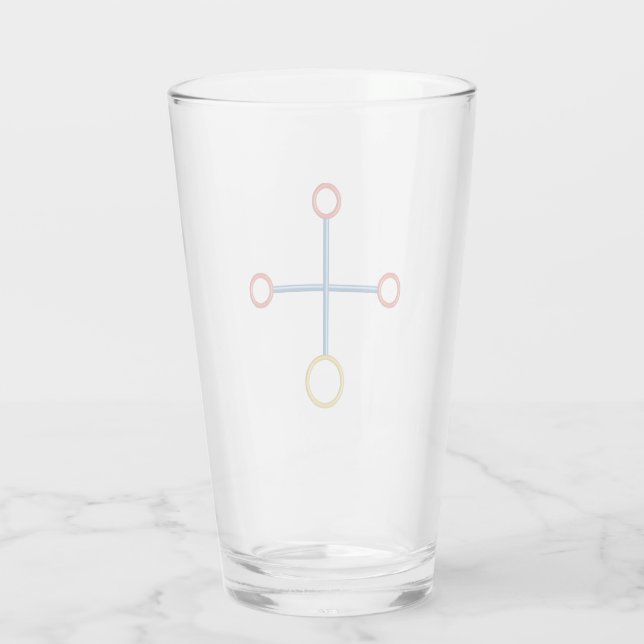 amazingCROSS als Trinkglas Glas (Rückseite)