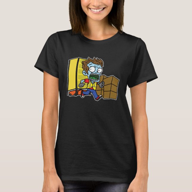 AmaZombie x Swagazon Coworker Associate Zombie Run T-Shirt (Vorderseite)