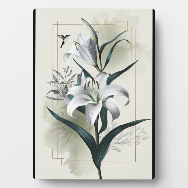 Amazon Lily Art - Gold & Scandi Style Fotoplatte (Vorderseite)