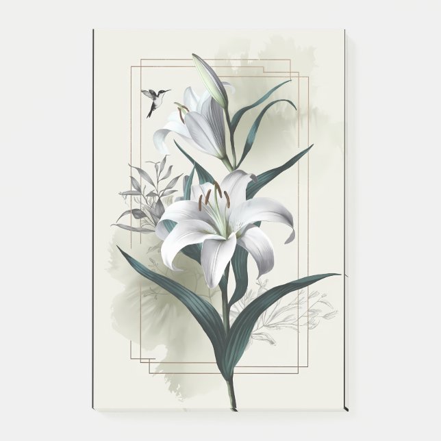 Amazon Lily Art - Gold & Scandi Style Post-it Klebezettel (Vorderseite)