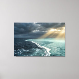 Amazon Meeting of Waters - Realistic Zen Landscape Leinwanddruck
