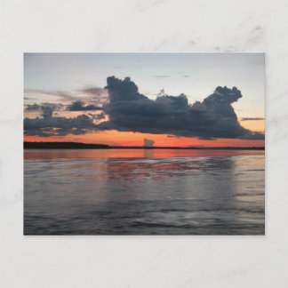 Amazon Sunset, Peru Postkarte