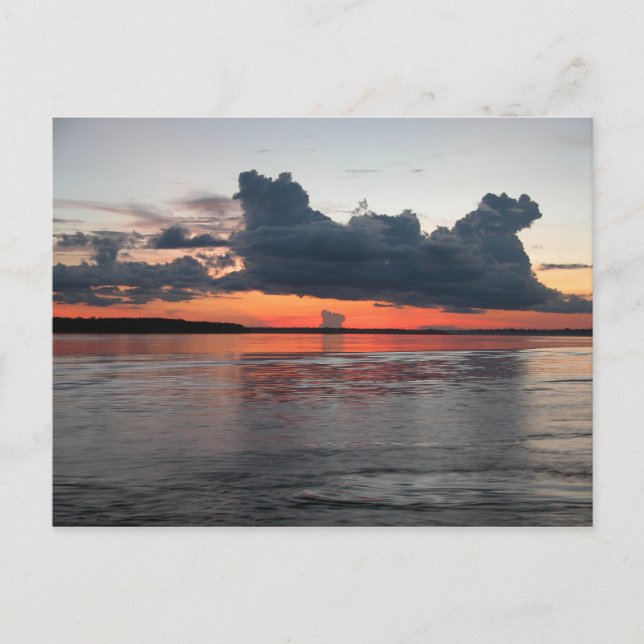 Amazon Sunset, Peru Postkarte (Vorderseite)