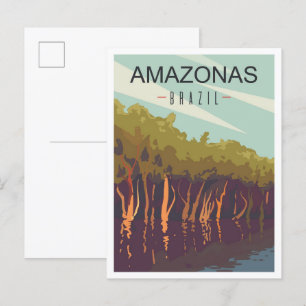 Amazonas Brasilien Kunstmuseum Monte San Giorgio Postkarte