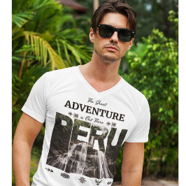 Amazonas Peru | Regenwald, Wasserfall, Bayoz, Inka T-Shirt