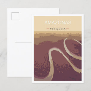Amazonas Venezuela Kunst, Dichtung und Musik Postkarte