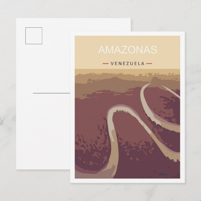 Amazonas Venezuela Kunst, Dichtung und Musik Postkarte (Vorne/Hinten)
