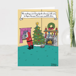 Amazonashauptweihnachtswitz-Karte Feiertagskarte