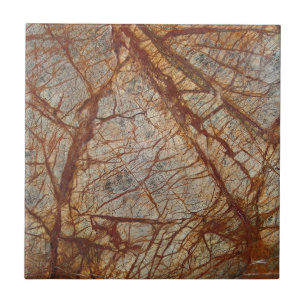Amazonian Brown Quarz Kristallgras Edelstein Print Fliese