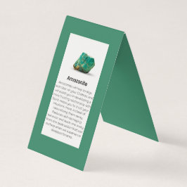 Amazonite Crystal Gemstone Juwelier Visitenkarten