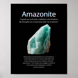 Amazonite Kristallstein Poster