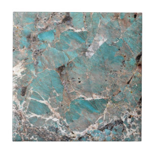 Amazonite Quarz Cystal Gemstone Printwerbung Fliese